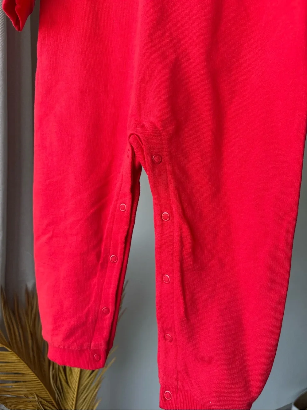 CARTER’S Puff Letter More Hugs French Terry Long-Sleeve Jumpsuit 12M
